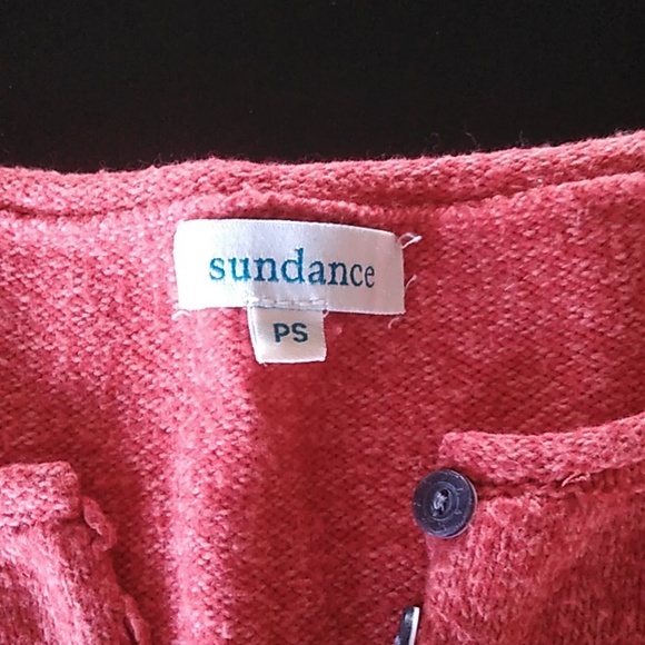 Sundance Orange Red Homestead Henley1/4 Button Sweater Size PS - Picture 2 of 8
